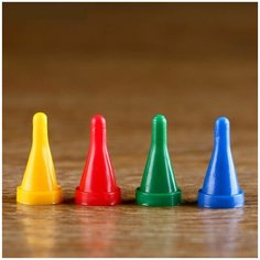 Гелий Набор конусных фишек, р. 1,2х2,3 см 4 шт.