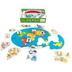 Развивающая игра на липучках, Континенты, обучающая игра, для детей от 3 лет. Yar Team