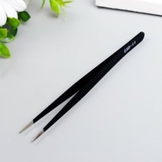 Frau Liebe Пинцет для творчества прямой "Чёрный" острый 14х0,8 см Romanoff