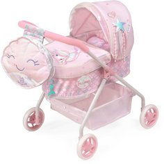 Коляска-люлька DeCuevas TOYS Фантазия океана 86041 розовый