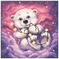 Алмазная мозаика "Малая медведица", 27x27 см, Brilliart