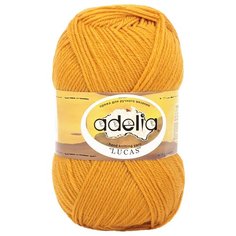 Пряжа ADELIA "LUCAS" 70% шерсть, 30% акрил 5 шт. х100г 218м №29 золотистый