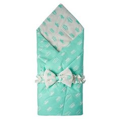 Одеяло на выписку, бант на резинке "Короны" ST6892/2 00006891 Мята Stiony