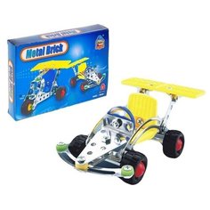 Конструктор металлический "Гонка", 68 деталей / игровой набор / подарок для мальчика / развивающая игрушка / игровой транспорт / модель (1 шт.) Pro Market