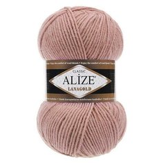 Пряжа Alize Lanagold (Ализе Ланаголд) - 2 мотка 173 вялая роза 49% шерсть, 51% акрил 240м/100г