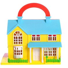 Дом для кукол "Уют" складной, с фигурками и аксессуарами Сима ленд