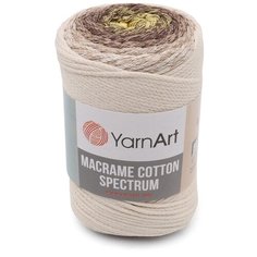 Пряжа для вязания YarnArt Macrame Cotton Spectrum 250гр 225м (80% хлопок, 20% полиэстер) (1301), 4 мотка