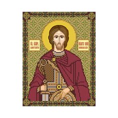 Набор для вышивания "Нова Слобода" С №02 9175 Св. Вмч. Никита Готфский 18 х 23 см Nova Sloboda