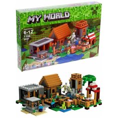 Конструктор MyWorld (Майнкрафт) Деревня 1106 деталей №63021 Lari (Bela)