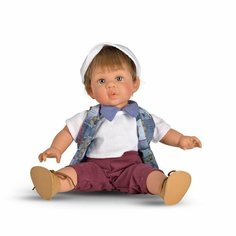 Кукла Lamagik Джестито "Маленькие зубки", мальчик в вельветовых штанах и кепке, 38 см, арт. 12033