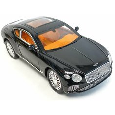 Bentley Continental GT Бентли машинка (1:24) 21 см металл, инерция, открываются двери, капот и багажник, поворачиваются передние колеса, свет и звук CH Toys