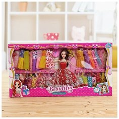 Кукла-модель "Арина" с набором платьев и аксессуаром, микс Нет бренда