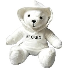 Белый плюшевый мишка BLCKBO, медвежонок в худи, медведь Блэкбо, белый медведь- 45 см Sun Toys