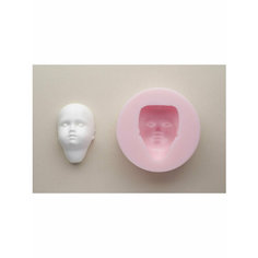 Молд для рукоделия №1529 кукольное лицо HobbyPage