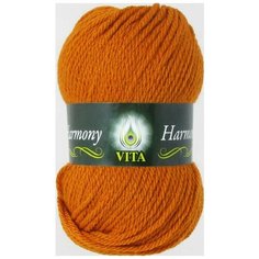 Пряжа Vita Harmony (Гармония) 6323 терракот 45% шерсть, 55% акрил 100г 110м 5 шт