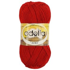 Пряжа Adelia AURA (038), красный, 10 шт. по 50 г