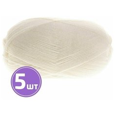 Пряжа Семеновская пряжа Olga W (964), ультрабелый 5 шт. по 100 г