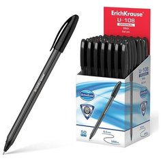 Ручка шариковая Erich Krause U-108 Stick 1.0, Ultra Glide Technology, черная, 50 шт.