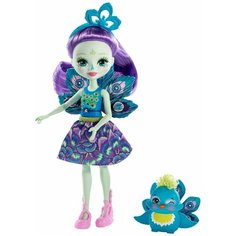 Mattel Enchantimals Кукла Пэттер Пикок с питомцем (перевыпуск) (Enchantimals Patter Peacock & Flap)