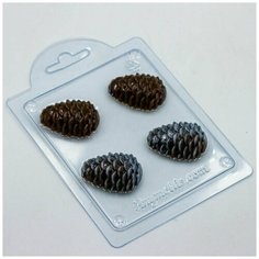 Шишка мини - формочка для мыла и шоколада из толстого пластика Any Molds