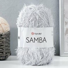 Пряжа "Samba" 100% полиэстер 150м/100гр (10 св. серый) Yarn Art