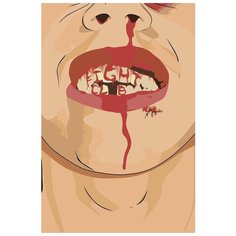 Картина по номерам "Бойцовский клуб: Арт 2", Раскраска 40x60 см, Фильмы