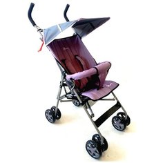 Коляска трость Stiony A7A pink-grey