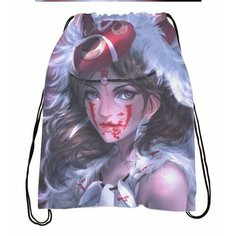 Сумка-мешок для обуви Принцесса Мононоке, Princess Mononoke №4 Migom