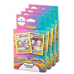 4 блистера наклеек Panini Poopsie Rainbow Surprise (120 наклеек)