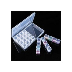 Контейнер для страз , бисера, алмазной мозаики 28 закрывающихся ячеек Gale