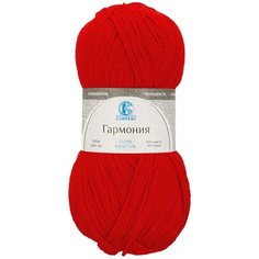 Пряжа Камтекс Гармония, 50 % шерсть, 50 % акрил, 100 г, 245 м, 5 шт., 046 красный