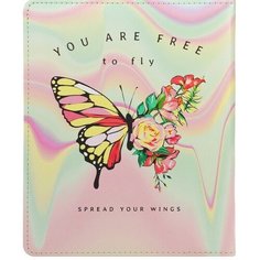 Школьный дневник с универсальным блоком для учеников 1-11 классов кожзам (твердая обложка) поролон BUTTERFLY (п/упаковка) (9494) Проф Пресс