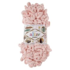 Пряжа "Puffy" 100 % микрополиэстер 9м/100г (340 св. розовый) 1моток 4234661 Alize