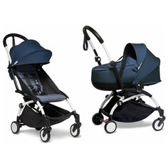 Коляска 2 в 1 Babyzen YOYO2 Bassinet Air France Blue рама белая