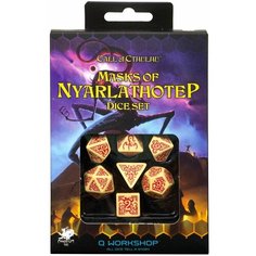 Набор кубиков для настольных ролевых игр (Dungeons and Dragons, DnD, D&D, Pathfinder) - Call of Cthulhu: Masks of Nyarlathotep Dice Set Q Workshop