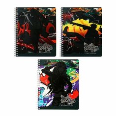 Тетрадь 48 листов в клетку на гребне Urban Art Expression, обложка мелованный картон, выборочный УФ лак, тиснение фольгой, блок офсет 70г/м2, микс Полиграф Принт