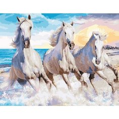 Картина по номерам Галоп по волнам 40х50 см Hobby Home