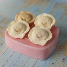 Силиконовая форма для мыла, Пельмени 4 шт. Helena Mold