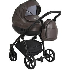 Коляска 2 в 1 Tutis Nanni 2023 Кожа Chocolate
