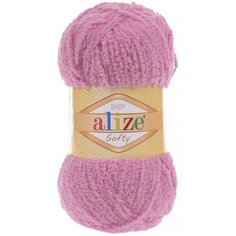 Пряжа Alize Softy светло-розовый (191), 100%микрополиэстер, 115м, 50г, 1шт
