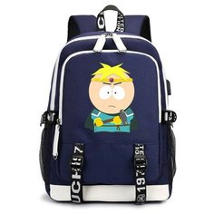 Рюкзак Баттерс Стотч (South Park) синий с USB-портом №6 Noname