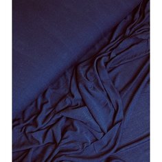 Ткань на отрез Шелк ткань Масло- стрейч темно синий pacor45a