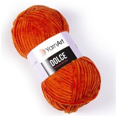 Пряжа "Dolce" 100% микрополиэстер 120м/100гр (778 рыжий) Yarn Art