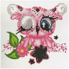 Няшка (цена производителя) каролинка. Алмазная мозаика с круглыми стразами 22х22см