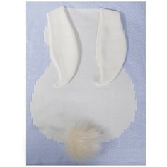 Плед вязаный BabyEdel зайка голубой