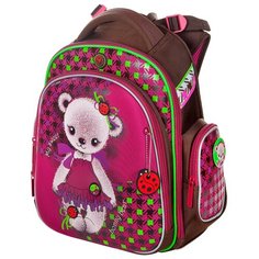 Школьный ранец Hummingbird Kids "Bonny bear"+мешок для обуви ТК42