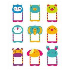 Наклейки для детского сада на шкафчик, на дверь, на кроватку, на горшок. Оранжевый Слоник