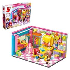 Конструктор Девчонки "Спальная комната", 2 минифигуры и 356 деталей (7045842) Qman