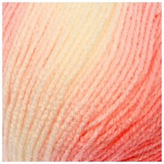 Пряжа "Sekerim batik" 100% акрил 320м/100гр (6319 бело-розов.)/в упаковке: 1 Alize