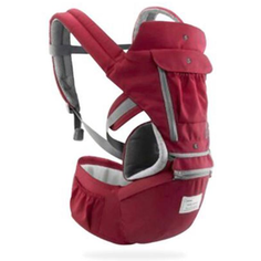Рюкзак (хипсит) переноска для детей многофункциональная, бордовый Perse